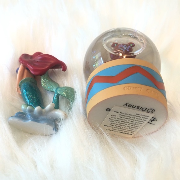 Disney Little Mermaid Ariel miniature two piece snow globe set - Picture 3 of 4